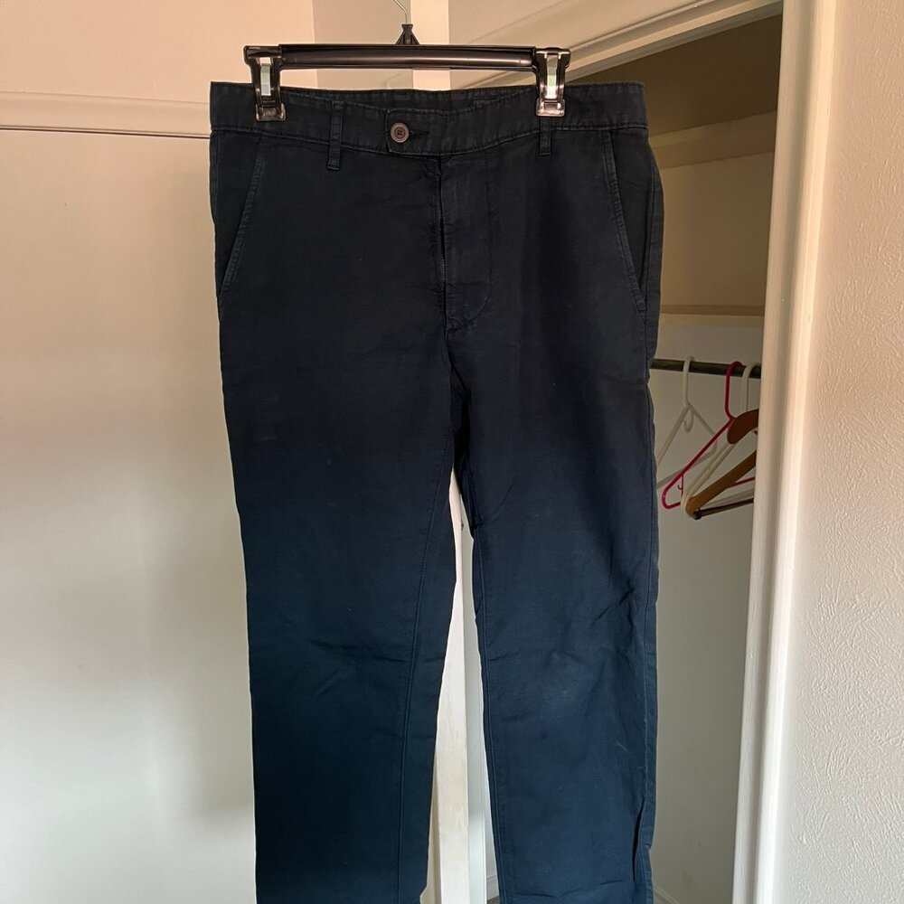 Adriano Goldschmied AG - The Marshall - Linen/Cotton slim trousers - 31 R